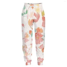 Men's Pants Jumeast Jogger Casual Sweatpants Baggy Mens Watercolour Flower Pattern Straight For Men Tracksuit Trousers Streetwear