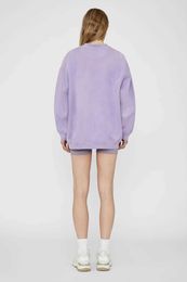 Lässiger Langarm-Pullover für Damen – 23Ss AB Designer, modische, lockere Passform, BING-Sweatshirt mit Buchstabendruck