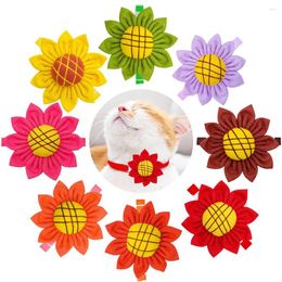 Petallify Sunflower Bowtie Collar: Colorful & Adjustable Dog/Cat Neckwear with Fashionable Shape for Small Pets