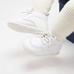 Athletic Shoes KIDSUN Infant Baby Boys Girls Classic High Top PU Leather Wedding Loafers Brogue Toddler Oxford Dress First Walking Flat
