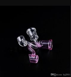 Smoking Pipes shaped glass cigarette with small cup and nail Wholesale Glass bongs Oil Burner Glass