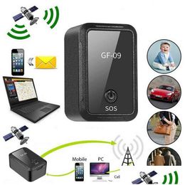 Car Gps Accessories Gf09 Mini Tracker App Remote Control Antitheft Device Gsm Gprs Locator Magnetic Voice Recording Pickup Drop De Dho1D