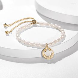 Strand Fashion High Quality Opal Charm Bracelets Jewellery Adjustable Length Chain Real Natural Pearl For Women Year Gifts