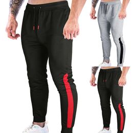 Men's Pants 2023 Pant Mens Slim Fit Athletic Sweatpants With Pockets Yoga Joggers Mid-Waist Casual Men'S Sport Streetwear