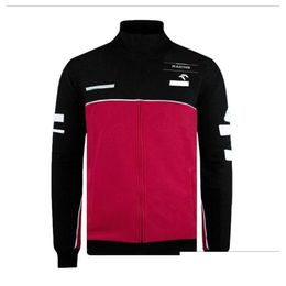 Motorcycle Apparel Forma One Racing Suit Longsleeved Jacket Autumn And Winter Outfit Team Warm Sweater Thin Fleece Custom Drop Deliv Dh8Xo