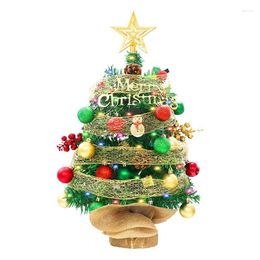 Christmas Decorations Mini Tree 45cm Artificial Desktop Universal Decorative Supplies For Shop Window Cafe Decoration And Bar