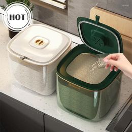 Storage Bottles 5/10kg Rice Bucket Household Insect-proof Moisture-proof Sealed Food-grade Container Large Capacity Box Storag