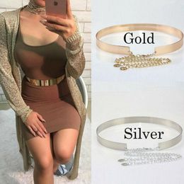 Belts Arrival Women Metal Waist Mirror Wide Gold Silver Plate Waistband Chains Belt Apparel AccessoriesBelts