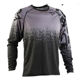 Racing Jackets Summer 2023 Unisex Outdoor Long Sleeve Sweatshirt Quick Dry Motocross Cycling Jersey No Zipper
