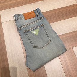 2023 new men's versatile stretch jeans luxury brand quality design embroidered back pocket casual jeans trousers