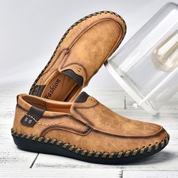 Dress Shoes Men Casual Shoes Loafers Sneakers Fashion Leather Comfortable Zapatos De Hombre Shoe 230220
