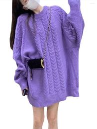 Women's Sweaters Women S Oversized Sweater Batwing Sleeve Ribbed Knitwear Solid Colour Long Loose Fit Jumper Tops Fall Winter Casual