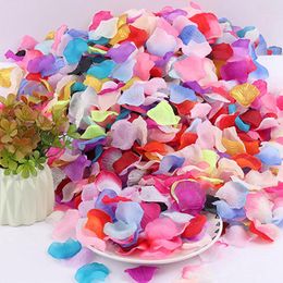 Decorative Flowers Zerolife Wholesale 100/500 Pieces Artificial Rose Petals DIY Non-woven Fabric Wedding Valentine's Party Proposal