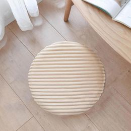 Chair Covers Solid Color Durable Round Stool Seat Flannel Protector Home Decor Washable Sofa Cushion Cover Soft For Banquet