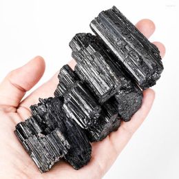 Decorative Figurines 1kg Black Tourmaline Crystals Cluster Quartz Natural Stones