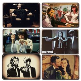 Classic Movie art painting Metal Poster Plaque Tin Sign Vintage Cinema Man Cave Wall Decor Plates Retro Living Room personalized Decor Accessories size 30X20CM w02