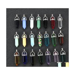 Charms Colorf Glass Crystal Pillar Hexagon Prism Shape Pendants For Jewelry Making Earrings Necklace Jiaminstore Drop Delivery Findi Dhbmd