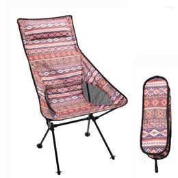 Camp Furniture HooRu Portable Ultralight Moon Chair Aluminum Alloy Backpacking Folding Beach Camping Travelling Fishing Outdoor