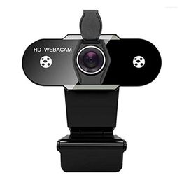 Webcam 1080P HD Drive-Free With Microphone Rotating Computer Desktop Camera