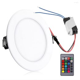 Ceiling Lights Lamp 9 LED Remote Control RGB Light Indoor Office Lighting Tool