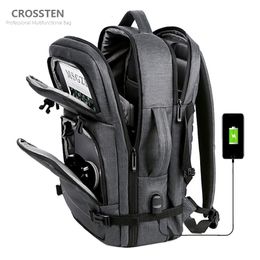 Waist Bags Luxury NG Multifunctional 156 inch laptop Backpack USB Charging Waterproof Urban Business Rucksack Schoolbag Larger Travel bag 230220