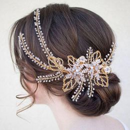 Headpieces Wedding Hair Accessories Bridal Headpiece Vine Crystal Crown Headband Headdress Tiara