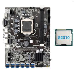 Motherboards B75 USB ETH Mining Motherboard G2010 CPU 12XPCIE To LGA1155 MSATA DDR3 3.0 BTC Miner