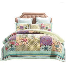 Bedding Sets Cotton Flower Bedspread On The Bed Bohemian Quilt Duvet Cover King Set Super Size