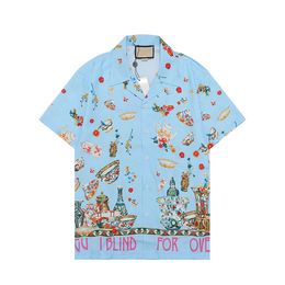 3 Men Designer Shirts Summer Shoort Sleeve Casual Shirts Fashion Loose Polos Beach Style Breathable Tshirts Tees Clothing #105