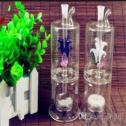 8 clapboard mute water bottle Wholesale Glass bongs Oil Burner Glass Water Pipes Oil Rigs Smoking Rigs