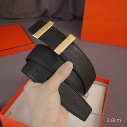 Designer Luxury Belt For Women Genuine Leather 3.8cm Width Mens Fashion Belts Buckle Cnosme Womans Waistband Cintura Ceintures 2302202BF