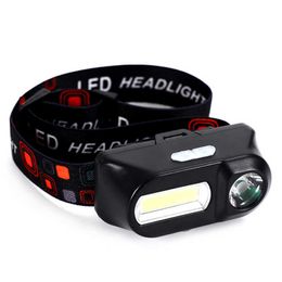 C5 Camping Head Lamp Led Headlamp 18650 Portable Mini Xpe plus Cob Rechargeable Waterproof Usb Torch Fishing Headlight Outdoor Tools