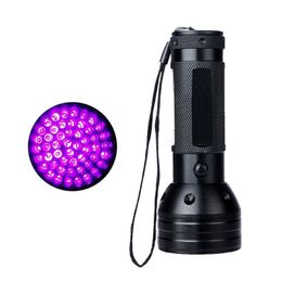 Portable Lighting 51 LED Torches Ultraviolet Violet Blacklight Black Light Torch 395 nM Aluminum Shell UVTorch Mini Light flashlights usalight