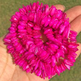 Beads Other Irregular Fuchsia Shell Chips Freeform Freshwater Mother Pearl For Necklace Bracelet Jewellery Making DIY AccessriesOther OtherOth