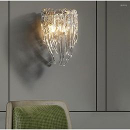 Wall Lamp Art Design Glass Lights Modern Bedside AC110V 220v Luxury Hallway Lighting Fixtures
