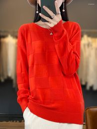 Women's Sweaters Pure Cotton Knitted Sweater Spring Summer Women Long Sleeve O-Neck Fashion T-Shirt Loose Oversize Tees Top Clothes