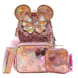 School Bags BIKAB for Girls Backpack 16" Champagne Sequins Supplies Backpacks Teenagers 230220