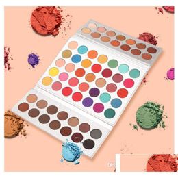 Eye Shadow Beauty Glazed 63 Colour Eyeshadow Palette Waterproof Shimmer Glitter Highlight Matte Drop Delivery Health Makeup Eyes Dhpos
