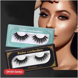 False Eyelashes Natural 3D Faux Mink Hair Long Lashes Extension Thick Wispy Fluffy Handmade Eye Makeup Tools Drop Delivery Health Be Dhyhe