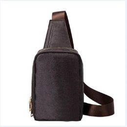 High quality handmade men sling bag cross body messenger bags 4 Colours outdoor women waist bag pack chest bag old flower Brown l218W