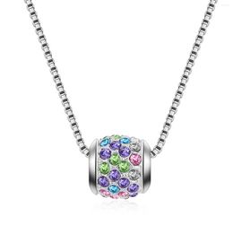 Pendant Necklaces NL-00227 Korean Fashion Accessories Silver Plated Luxury Rhinestone Necklace For Women Mother's Day Gift Items