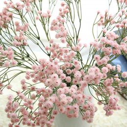 Decorative Flowers Artificial For Wedding Fake Bride Bedroom Decoracion Two Fork 90 Flower Heads Flores Living Room Decoration