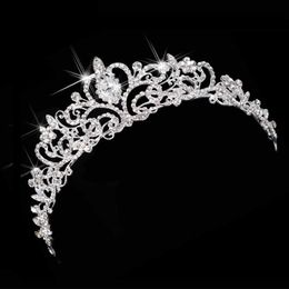 Tiaras Luxury Wedding Bridal Austria Crystal Tiara Crowns Princess Queen Party Prom Rhinestone Tiara Headband Hair Jewellery Accessories Z0220