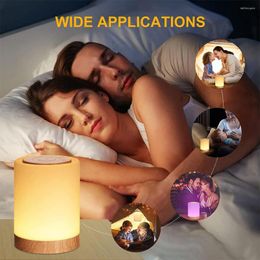 Table Lamps Lamp Dimmable Colorful Rechargeable Night Light Atmospheres Lantern Touch Pat Gift Changeable House Birthday