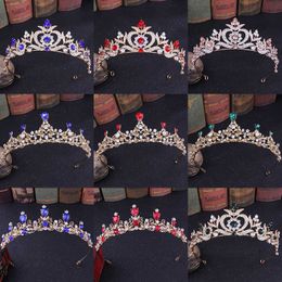 Tiaras Crystal Rhinestone Wedding Hair Accessories Gold Silver Color Tiaras And Crowns For Bride Women Fashion Princess Diadems Jewelry Z0220