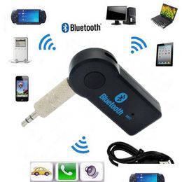 Bluetooth Car Kit Hands 3.5Mm Streaming Stereo Wireless Aux O Music Receiver Mp3 Usb V3.1 Add Edr Player Drop Delivery Mobiles Motor Dhtgz