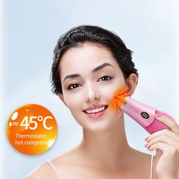 cleaning tool mini electric face brush cleanser cleaner and exfoliating with silicone deep Sonic Facial Cleansing Brush Waterproof stand up women beauty device