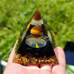 Pendant Necklaces Pyramid Ogan Natural Crystal Ornaments Crushed Stone Energy Tower 50MM And 60MM
