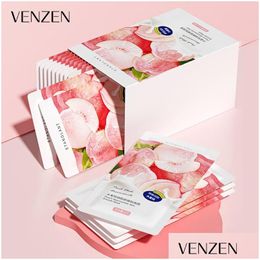 Other Skin Care Tools Venzen 1 Box Peach Sleep Mask Cream Brighten Facial Moisturizing Drop Delivery Health Beauty Devices Dho4Y