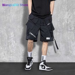 Men's Shorts Men's Shorts Mens Summer Comfortable Baggy Tactical Letter Printed Jogger Japanese Outdoor Sweatpants Unique Big Pockets 022023H